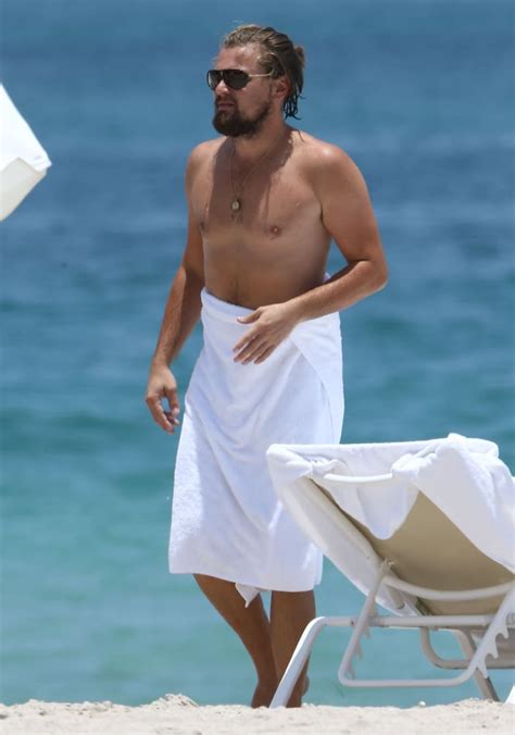 leo dicaprio shirtless|Shirtless Leonardo DiCaprio Spotted on Rare Beach Outing With .